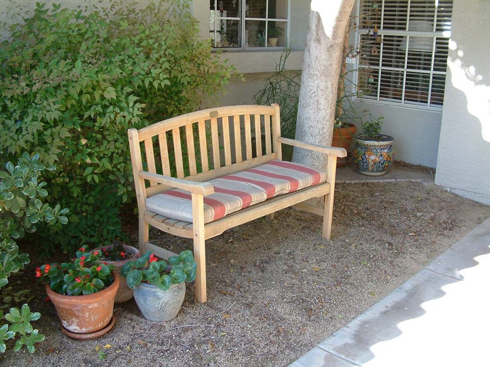 Stripes on Bench