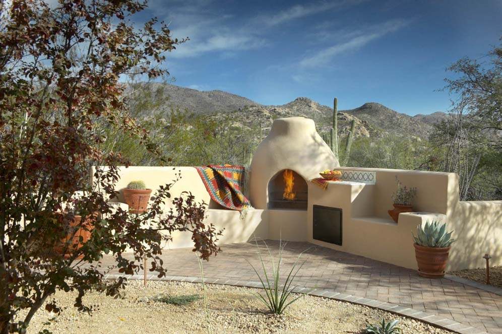 Arizona Outdoor Fireplace