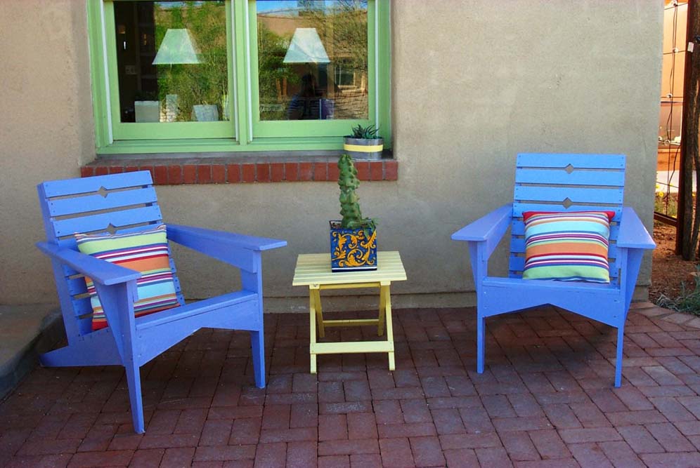 Bright Blue Chairs