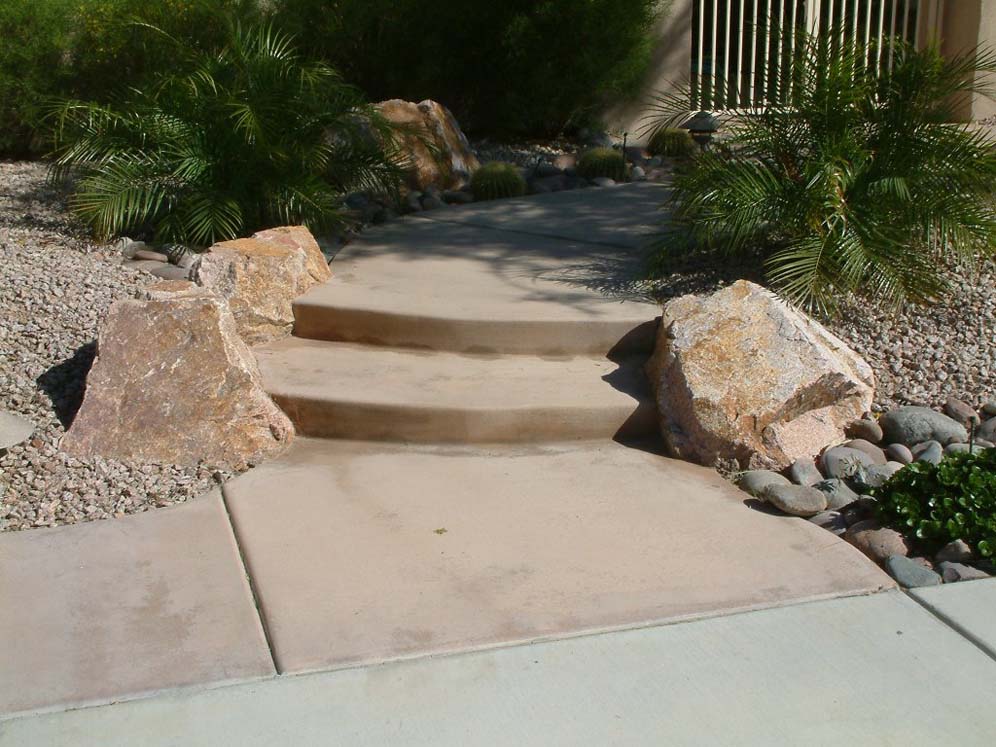 Boulder-Edged Steps